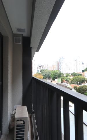 Studio para alugar com 24m², 1 quarto e sem vagaVaranda