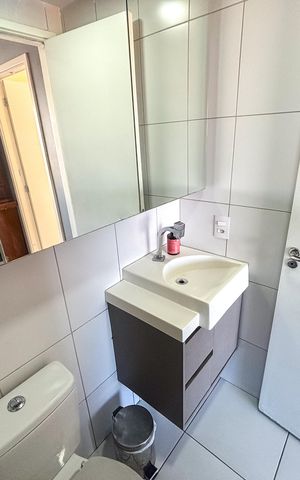 Apartamento para alugar com 46m², 2 quartos e 1 vaga Apartamento para alugar com 46m², 2 quartos e 1 vagaBanheiro