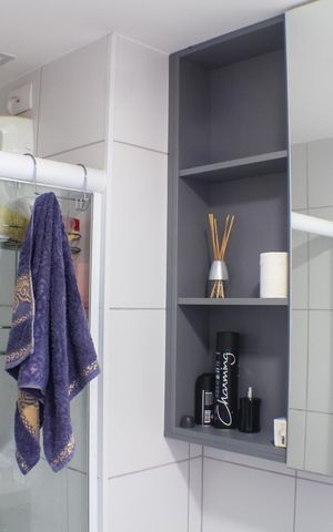 Apartamento para alugar com 46m², 2 quartos e 1 vaga Apartamento para alugar com 46m², 2 quartos e 1 vagaBanheiro