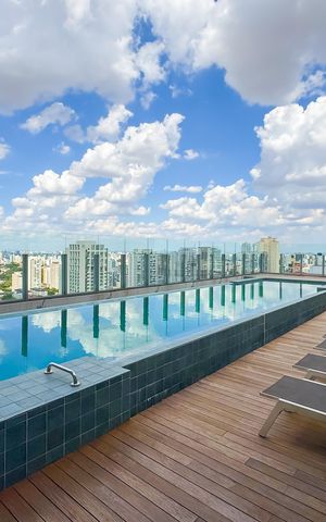 Apartamento para alugar com 27m², 1 quarto e sem vaga Apartamento para alugar com 27m², 1 quarto e sem vagaPiscina