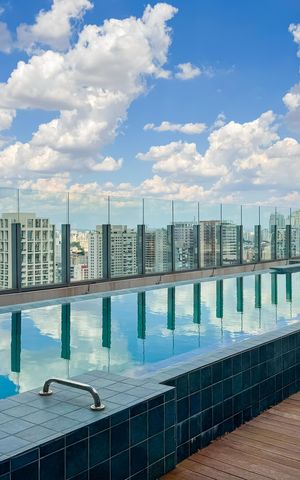 Apartamento para alugar com 27m², 1 quarto e sem vaga Apartamento para alugar com 27m², 1 quarto e sem vagaPiscina