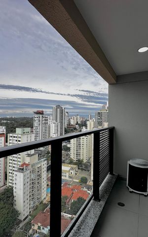 Studio para alugar com 29m², 1 quarto e 1 vagaSacada