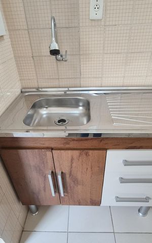 Apartamento para alugar com 38m², 1 quarto e 1 vagaCozinha - Armários