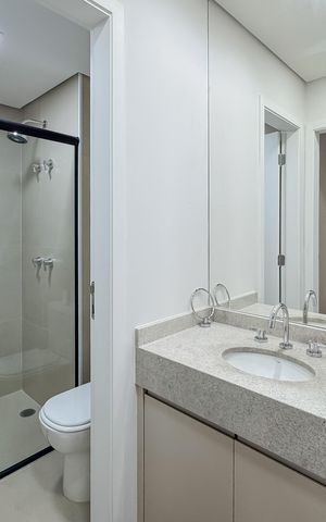 Apartamento à venda com 56m², 1 quarto e 1 vaga Apartamento à venda com 56m², 1 quarto e 1 vagaBanheiro