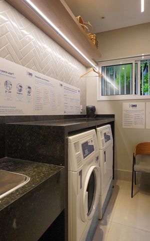 Studio para alugar com 37m², 1 quarto e sem vagaLavanderia