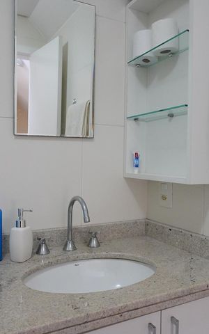 Apartamento para alugar com 144m², 3 quartos e 2 vagasBanheiro da Suíte 3