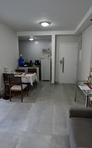 Apartamento à venda com 49m², 1 quarto e 2 vagasSala