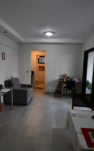 Apartamento à venda com 49m², 1 quarto e 2 vagasSala