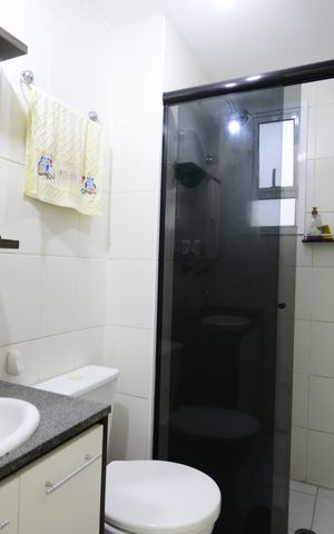 Apartamento à venda com 55m², 2 quartos e 1 vagaBanheiro do Quarto 2