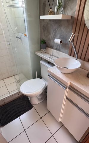 Apartamento para alugar com 50m², 2 quartos e 1 vaga Apartamento para alugar com 50m², 2 quartos e 1 vagaBanheiro
