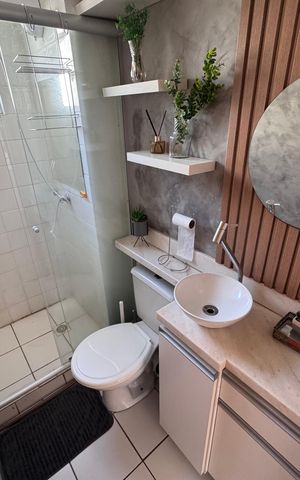 Apartamento para alugar com 50m², 2 quartos e 1 vaga Apartamento para alugar com 50m², 2 quartos e 1 vagaBanheiro