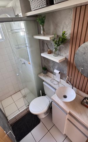 Apartamento para alugar com 50m², 2 quartos e 1 vaga Apartamento para alugar com 50m², 2 quartos e 1 vagaBanheiro