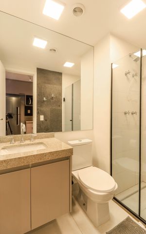 Studio à venda com 24m², 1 quarto e sem vaga Studio à venda com 24m², 1 quarto e sem vagaBanheiro