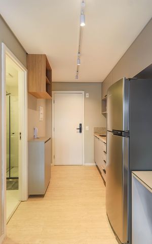 Studio à venda com 24m², 1 quarto e sem vaga Studio à venda com 24m², 1 quarto e sem vagaCozinha