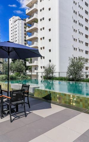 Studio à venda com 24m², 1 quarto e sem vaga Studio à venda com 24m², 1 quarto e sem vagaÁrea comum - Piscina