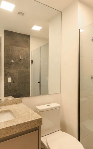 Studio à venda com 24m², 1 quarto e sem vaga Studio à venda com 24m², 1 quarto e sem vagaBanheiro