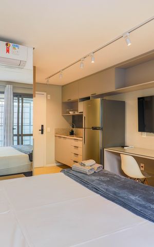Studio à venda com 24m², 1 quarto e sem vaga Studio à venda com 24m², 1 quarto e sem vagaSala/Quarto