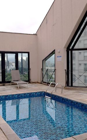 Apartamento para alugar com 38m², 1 quarto e 1 vagaPiscina