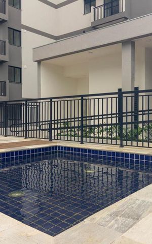 Apartamento para alugar com 28m², 1 quarto e sem vaga Apartamento para alugar com 28m², 1 quarto e sem vagaÁrea comum - Piscina