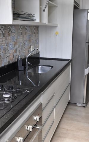Apartamento à venda com 49m², 2 quartos e 1 vagaCozinha 