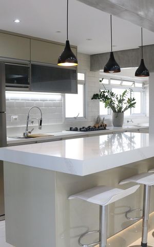 Apartamento à venda com 90m², 2 quartos e 1 vagaCozinha e Área de Serviço