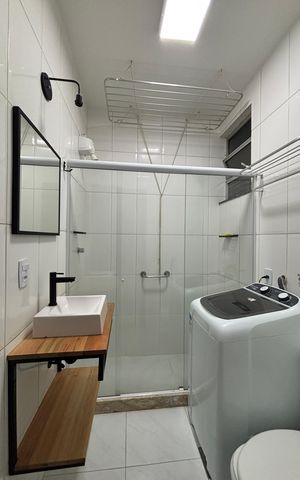 Apartamento para alugar com 50m², 1 quarto e sem vaga Apartamento para alugar com 50m², 1 quarto e sem vagaBanheiro social