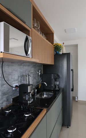 Apartamento à venda com 39m², 2 quartos e 1 vagaCozinha e Área de Serviço
