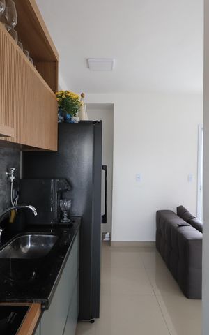 Apartamento à venda com 39m², 2 quartos e 1 vagaCozinha e Área de Serviço