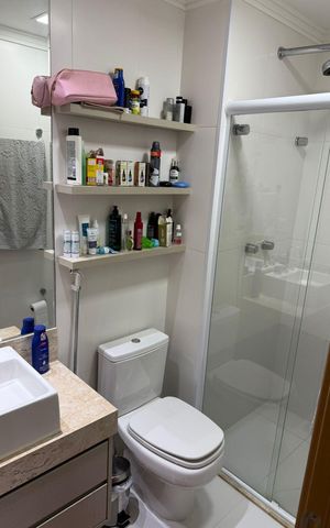 Apartamento para alugar com 74m², 2 quartos e 1 vaga Apartamento para alugar com 74m², 2 quartos e 1 vagaBanheiro 2
