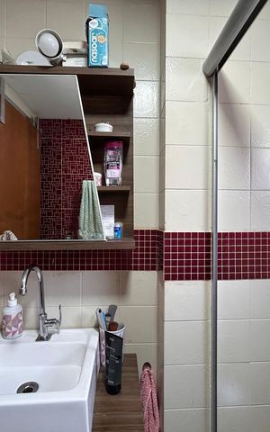 Apartamento à venda com 100m², 3 quartos e 2 vagas Apartamento à venda com 100m², 3 quartos e 2 vagasBanheiro do Quarto 1