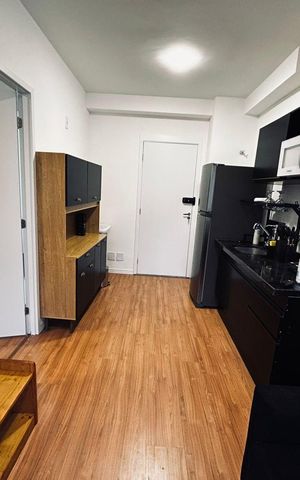 Apartamento à venda com 24m², 1 quarto e sem vaga Apartamento à venda com 24m², 1 quarto e sem vagaSala / Cozinha