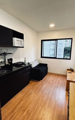 Apartamento à venda com 24m², 1 quarto e sem vaga Apartamento à venda com 24m², 1 quarto e sem vagaSala / Cozinha
