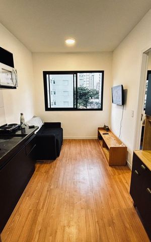 Apartamento à venda com 24m², 1 quarto e sem vaga Apartamento à venda com 24m², 1 quarto e sem vagaSala / Cozinha
