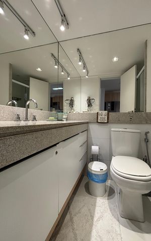 Apartamento à venda com 91m², 1 quarto e 1 vagaBanheiro Social