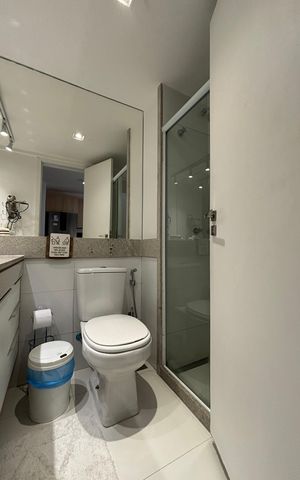Apartamento à venda com 91m², 1 quarto e 1 vagaBanheiro Social