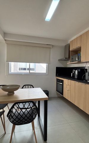 Apartamento à venda com 91m², 1 quarto e 1 vagaCozinha americana