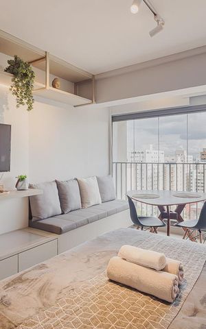 Studio à venda com 27m², 1 quarto e sem vagaStudio