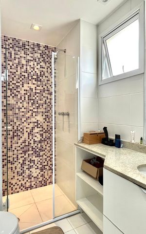 Apartamento para alugar com 97m², 3 quartos e 2 vagas Apartamento para alugar com 97m², 3 quartos e 2 vagasBanheiro da Suíte