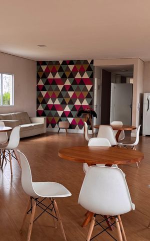 Apartamento à venda com 44m², 2 quartos e 1 vaga Apartamento à venda com 44m², 2 quartos e 1 vagaÁrea comum - Salão de festas