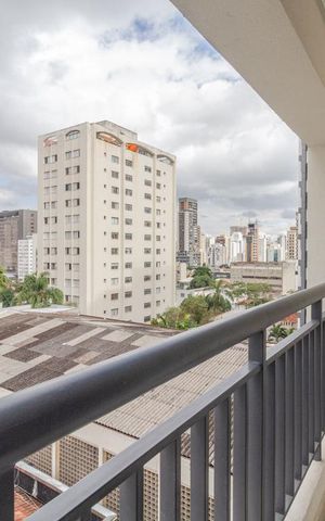 Studio à venda com 24m², 1 quarto e sem vagaVaranda