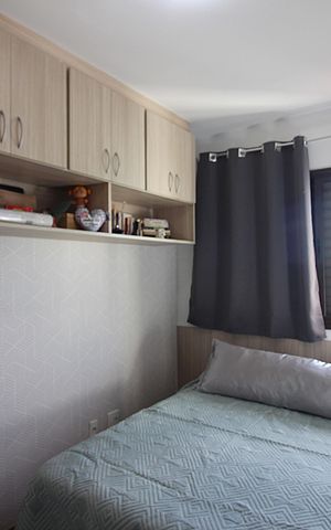 Apartamento à venda com 64m², 3 quartos e 2 vagasQuarto 1