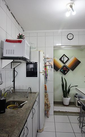 Apartamento à venda com 64m², 3 quartos e 2 vagasCozinha e Área de Serviço