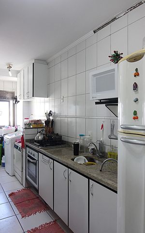 Apartamento à venda com 64m², 3 quartos e 2 vagasCozinha e Área de Serviço