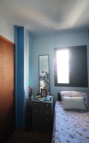 Apartamento à venda com 64m², 3 quartos e 2 vagasQuarto 3