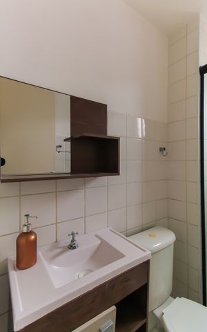 Apartamento para alugar com 44m², 2 quartos e sem vaga Apartamento para alugar com 44m², 2 quartos e sem vagaBanheiro