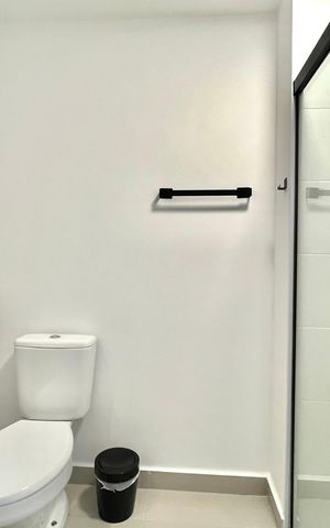 Studio para alugar com 26m², 1 quarto e sem vaga Studio para alugar com 26m², 1 quarto e sem vagaBanheiro