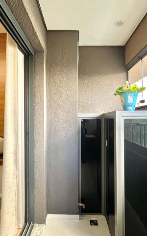 Studio para alugar com 26m², 1 quarto e sem vaga Studio para alugar com 26m², 1 quarto e sem vagaVaranda