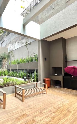 Studio para alugar com 26m², 1 quarto e sem vaga Studio para alugar com 26m², 1 quarto e sem vagaÁrea comum - Churrasqueira