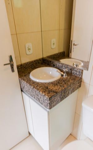 Apartamento à venda com 57m², 2 quartos e 1 vaga Apartamento à venda com 57m², 2 quartos e 1 vagaBanheiro da Suíte