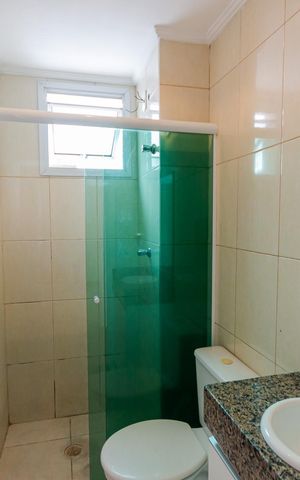 Apartamento à venda com 57m², 2 quartos e 1 vaga Apartamento à venda com 57m², 2 quartos e 1 vagaBanheiro Social